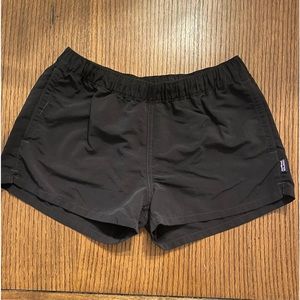 Women’s Patagonia black nylon shorts, size medium.